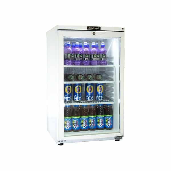 BLIZZARD BC105 Commercial Single Door Bottle Cooler - 105ltr