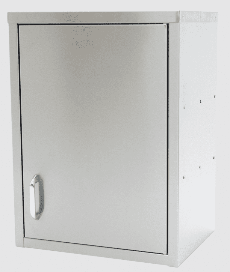 Parry WCH450-L (Locks Fitted) Stainless Steel Hinged Wall Cupboard