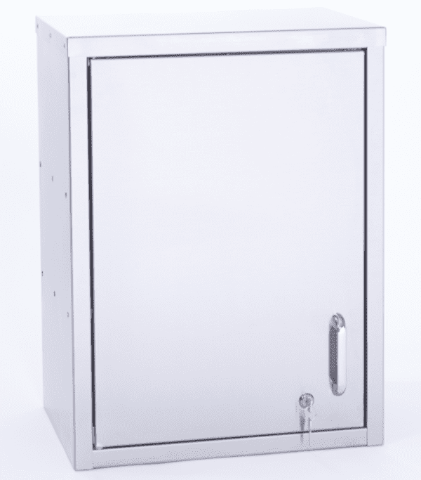 Parry WCH600-L (Locks Fitted) Stainless Steel Hinged Wall Cupboard
