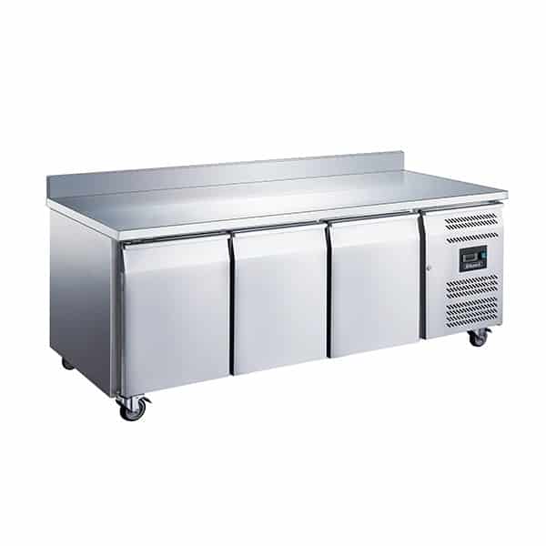BLIZZARD HBC3 Commercial 3 Door GN1/1 Counter With Upstand - 417Ltr