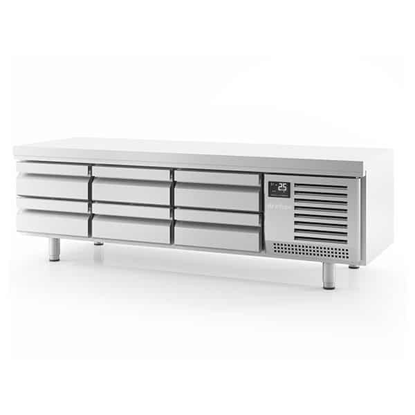 INFRICO MSG2000 Commercial 6 Drawer Low Height Gastronorm Snack Table - 265Ltr