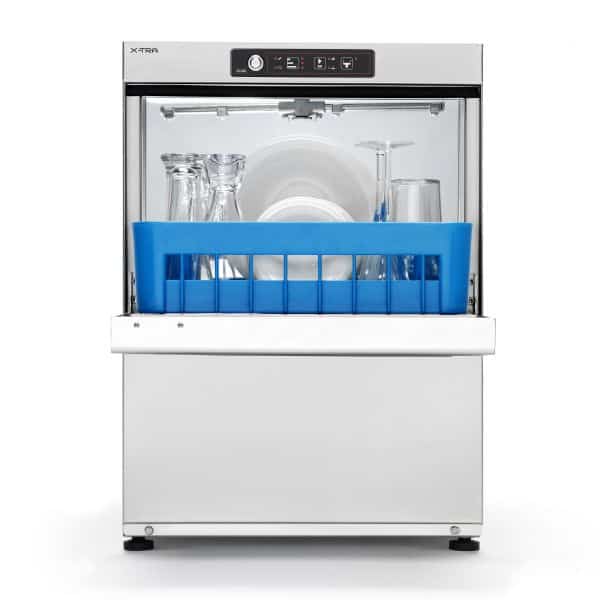 SAMMIC X-40BD 230/50/1 X-TRA Commercial Glasswasher With Drain Pump & Built-in Water Softener - 400mm Basket