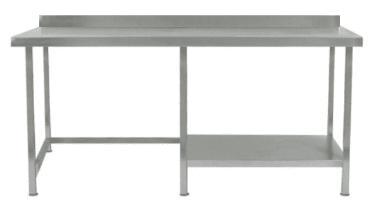 Parry TABHR21700W Stainless Steel Table With Part Undershelf
