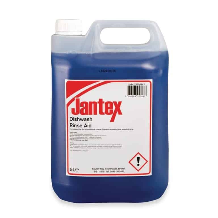 Jantex CF977 Commercial Dishwasher Rinse Aid - 5 Litre
