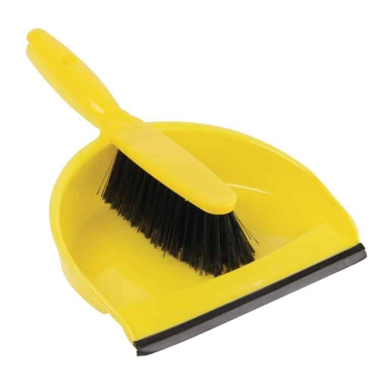Jantex CC930 Soft Dustpan & Brush Set - Yellow