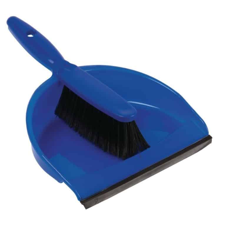 Jantex CC932 Soft Dustpan & Brush Set - Blue