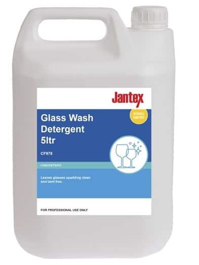 Jantex CF978 Commercial Glasswasher Detergent - 5 litre