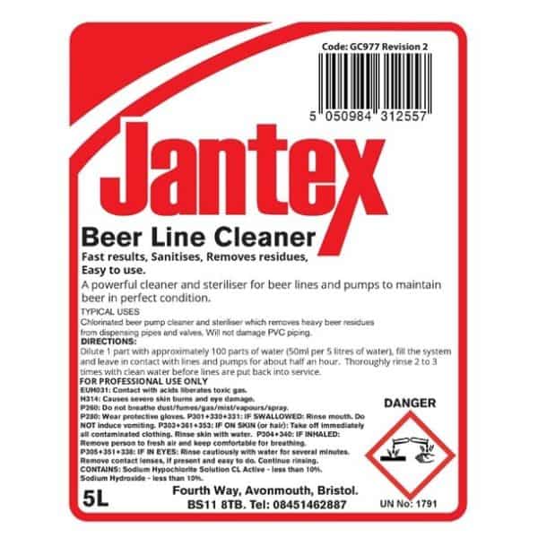 Jantex GC977 Beer Line Cleaner Concentrate