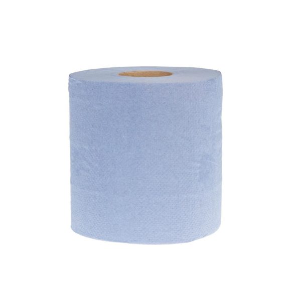 Jantex DL921 Centrefeed Blue Rolls 2-Ply - 6 Pack