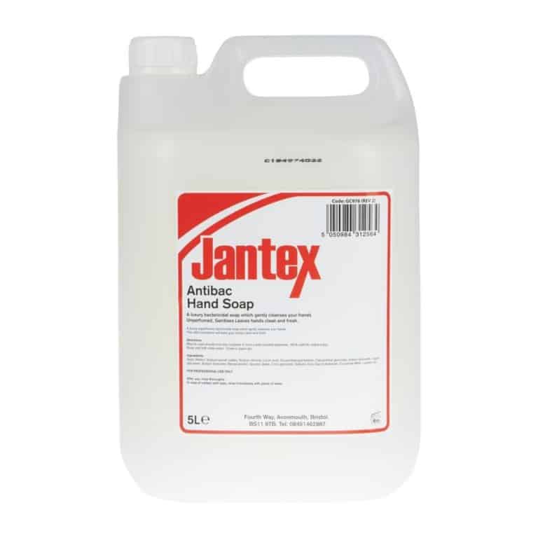 Jantex GC976 Unperfumed Antibacterial Liquid Hand Soap - 5 Litre