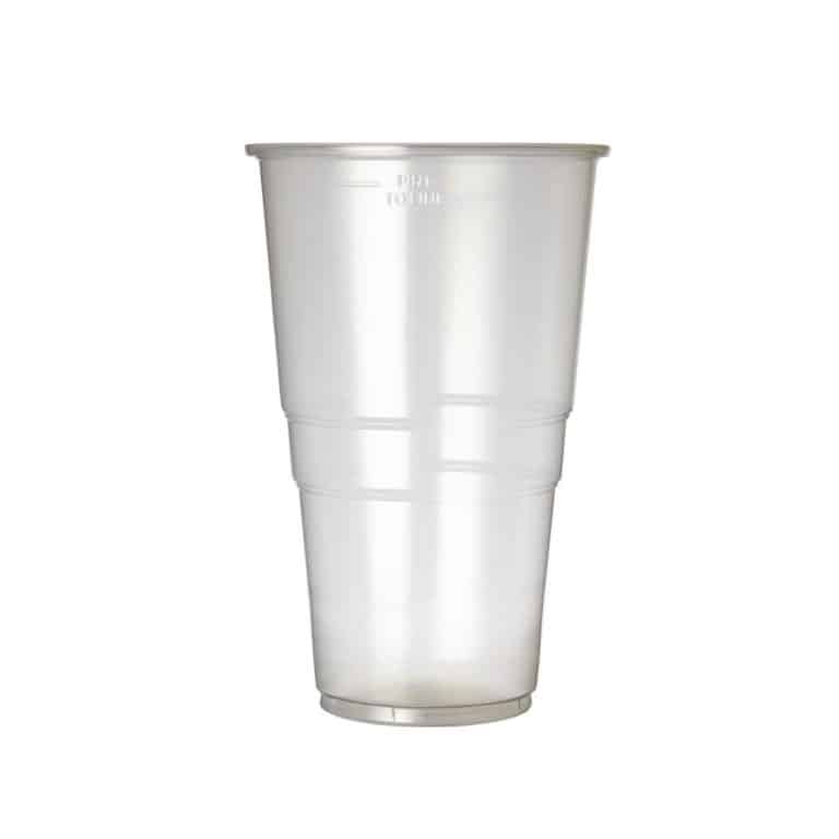 eGreen U384 Disposable Pint Glass 20oz - Pack of 1000