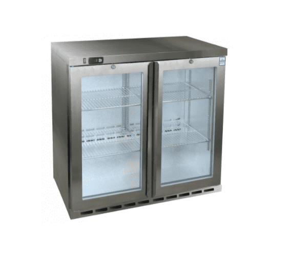OSBORNE 250ES-GSS/INT eCold Stainless Steel Interior Commercial Double Door Bottle Cooler