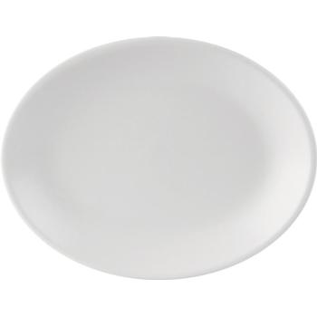 Simply EC0008 Tableware Oval Plate - 24.5 x 19cm - Pack of 6