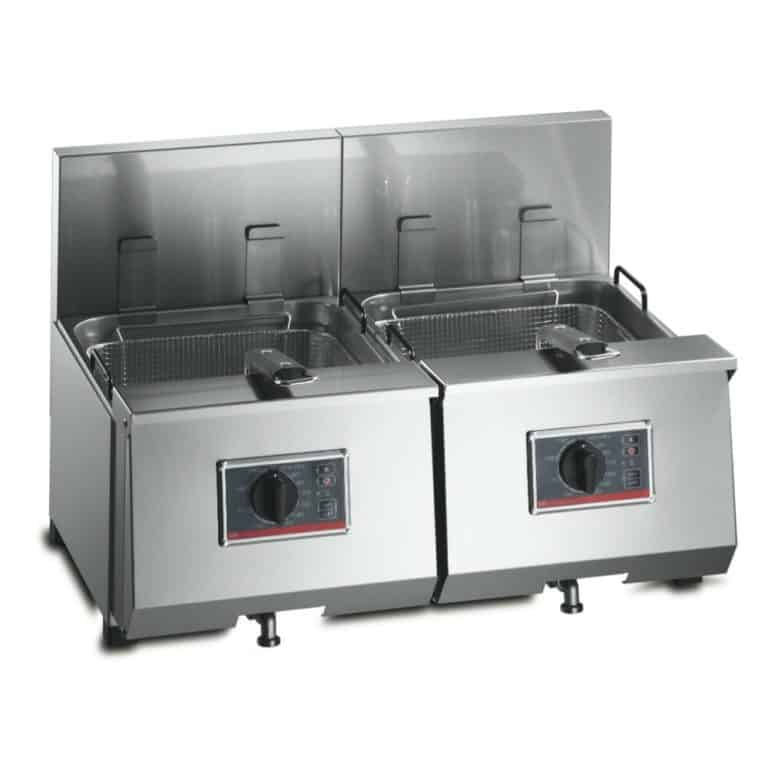 FriFri Profi+ 8 + 8 Electric Counter-top Twin Tank Fryer - 4 Baskets - W 720 mm - 2 x 6.9 kW
