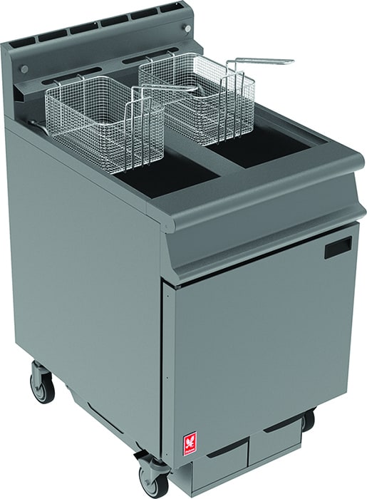FALCON G3865F G3865F Twin Pan, Twin Basket Fryer with Filtration