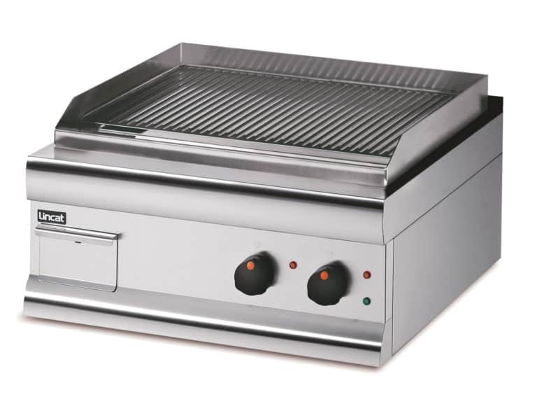 Lincat Silverlink 600 Electric Counter-top Griddle - Twin Zone - Fully-Ribbed Plate - W 600 mm - 4.0 kW