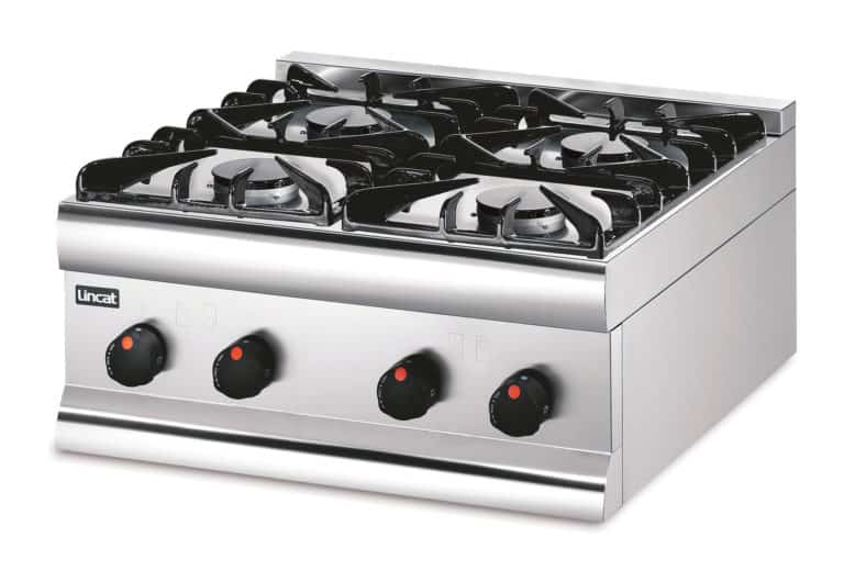 Lincat Silverlink 600 Propane Gas Counter-top Boiling Top - 4 Burners - W 600 mm - 18.0 kW