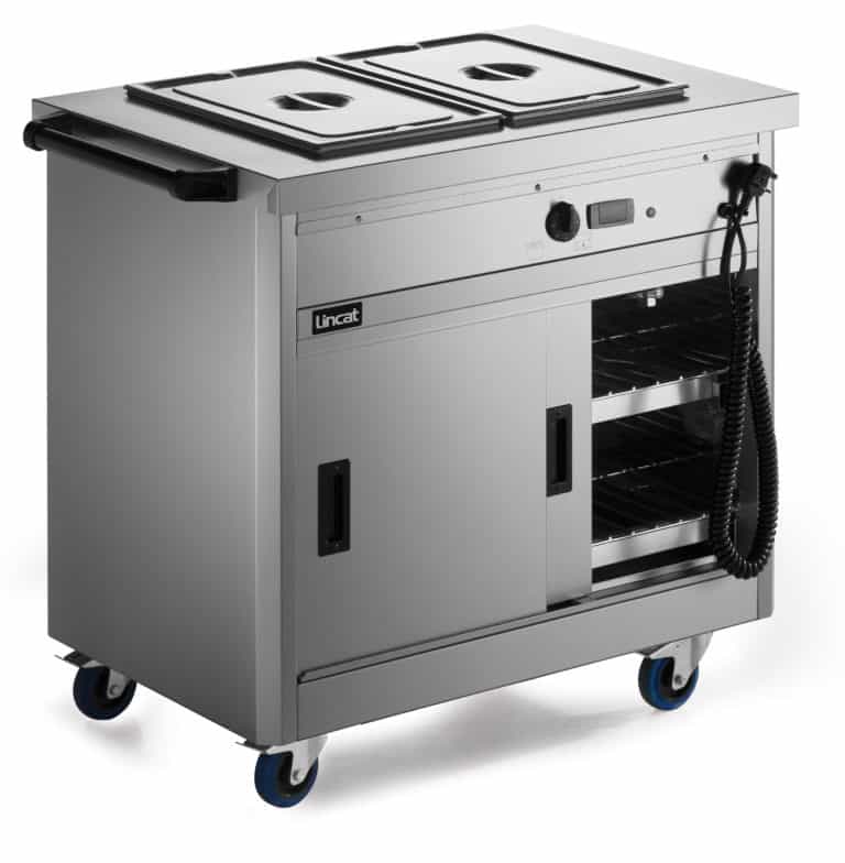Lincat Panther 670 Series Free-standing Hot Cupboard - Bain Marie Top - 2GN - W 980 mm - 2.6 kW