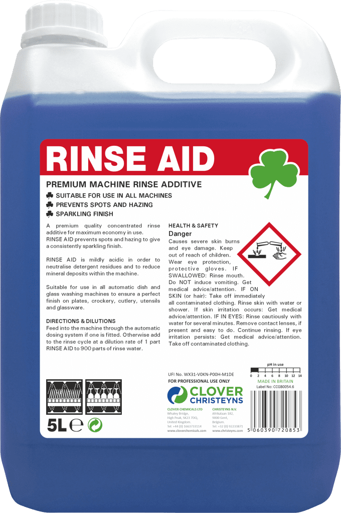 Clover Premium Rinse Aid 407 Comcat Engineering SW