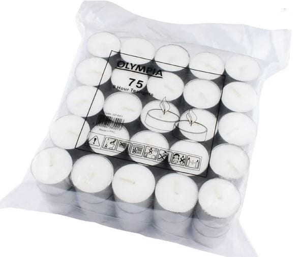 Olympia 8 hour Tealight Pack of 75 (GF449)