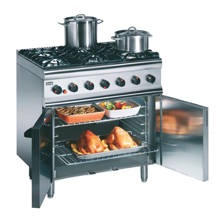 Lincat Silverlink SLR9C/P Silverlink 600 Range Propane Gas Free-standing Oven Range - Castors at Rear - 6 Burners - W 900 mm - 35.5 kW