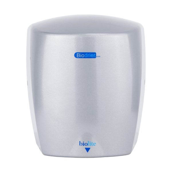 Silver Biodrier Biolite Hand Dryer 0.65-0.9kW Ultra Small, High Speed