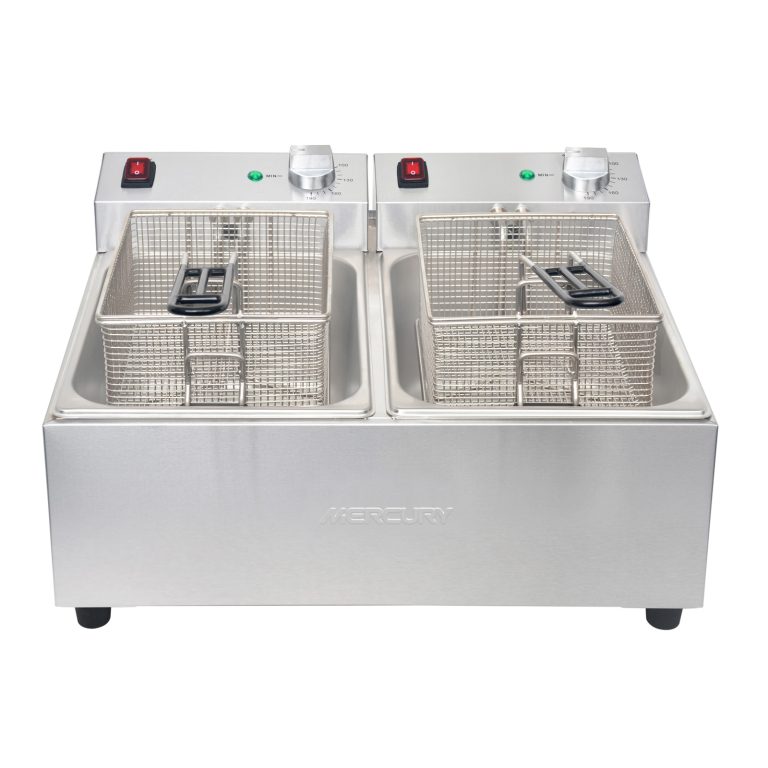 Mercury MEF-L5-DA-2 Twin Tank Countertop Electric Fryer